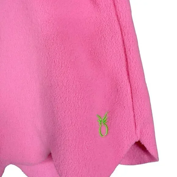 Dudley Stephens Scallop Fleece Shorts Hot Pink Lounge Casual Women’s XS - Picture 5 of 9